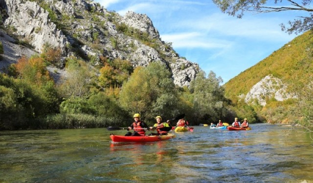 Kanusafari auf dem Fluss Cetina (Zadvarje) von Split / Makarska