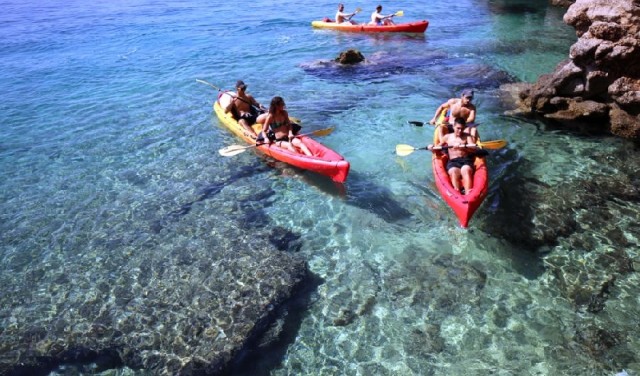 Kajak na moru Brela ( Makarska )